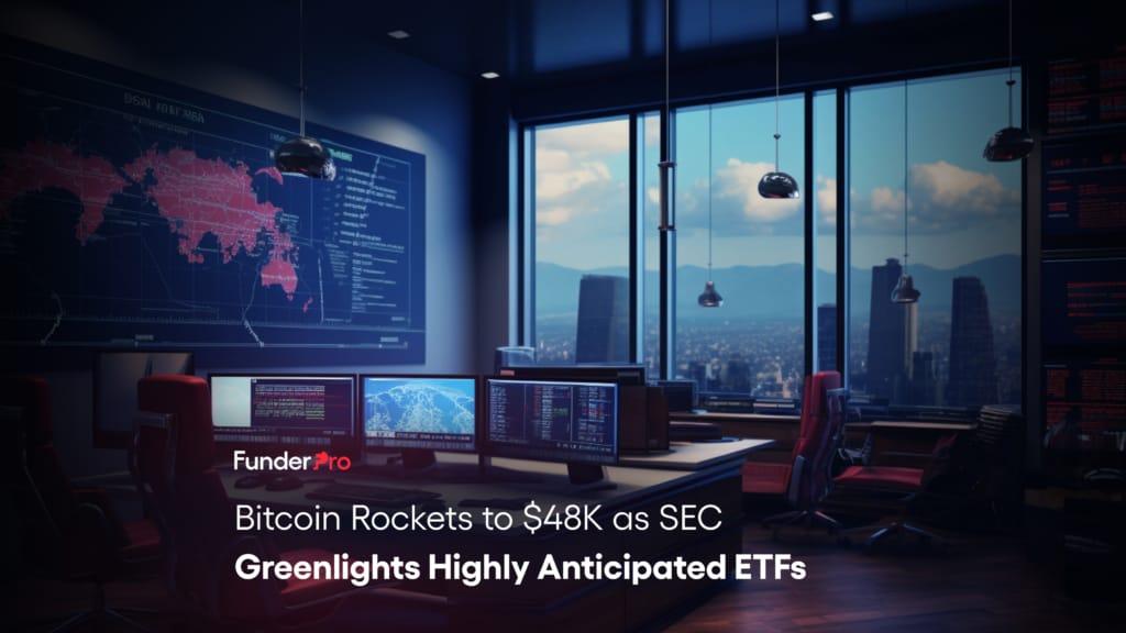 Bitcoin Rockets to $48K as SEC Greenlights Highly Anticipated ETFs
